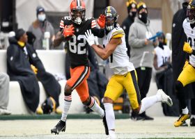 Mayfield's sideline dime hits Higgins for huge 42-yard pickup