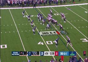 Caleb Murphy closes the gap on Zappe for 6-yard sack