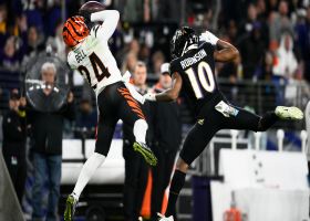 Vonn Bell intercepts Lamar Jackson's overthrown pass to Demarcus Robinson