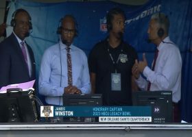Jameis Winston discusses 'creating awareness' and exposure for athletes at the HBCU Legacy Bowl
