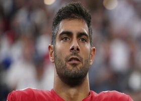 Rapoport: Garoppolo has 'a sharp, searing pain' in his thumb on every throw