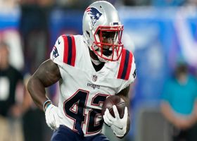 J.J. Taylor breaks loose for speedy 21-yard pickup