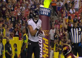 Anthony Brown floats 8-yard TD pass over group of Commanders