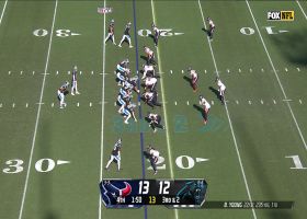 Chubba Hubbard goes over the top to convert third-and-short