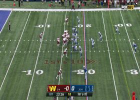 Antonio Gibson's spin move disorients Colts on 16-yard catch and run