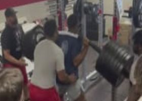 Nick Chubb squats 610 pounds