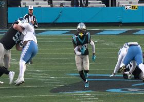 Panthers surpass 300-yard rushing mark on Foreman's 28-yard rush