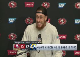 George Kittle reacts to 49ers' comeback in playoff-clinching win vs. Rams