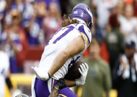 Hockenson hauls in 19-yard dart from Cousins for his first catch as a Viking
