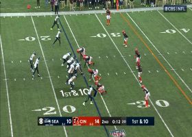 Cam Sample can't be contained on sack of Geno Smith