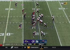 Lamar Jackson connects with Mark Andrews perfectly in stride for 25-yard gain