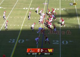 Denzel Ward reads Wentz like a book for INT