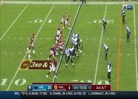 Robert Foster scurries down sideline for 28-yard pickup