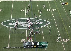 Quincy Williams locates D'Andre Swift's fumble setting up Jets at midfield