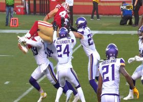 Kyle Juszczyk's attempt to hurdle FOUR Vikings doesn't end well