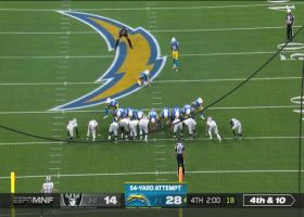 Chargers dial up tricky pooch punt to pin Raiders at own 10-yard line