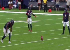Can I kick it? Justin Reid gets in on tackle after booting 61-yard kickoff as emergency kicker