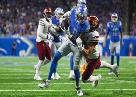 Josh Reynolds secures toe-dragging TD catch on Goff's loft