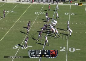 Hoyer's connection with Mayer goes for 11-yard gain and first down