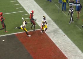 Samuels takes backfield pass for his first TD reception of the year