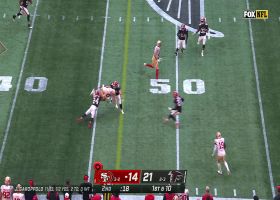 Juszczyk front-flips his way to first-down marker after catch