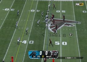 Brian Burns blows up Bijan Robinson in the backfield