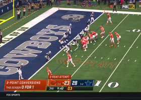 Demarcus Lawrence flies in untouched to deny two-point conversion