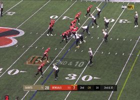 Marcus Williams nearly returns Dalton's INT for TD