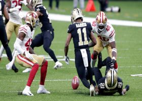 49ers recover after Deonte Harris mishandles the punt