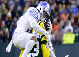 D'Andre Swift tries a massive hurdle at Lambeau for a second straight year, but it doesn't work