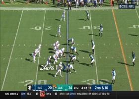 Walker and Robertson-Harris sandwich Minshew for 9-yard sack