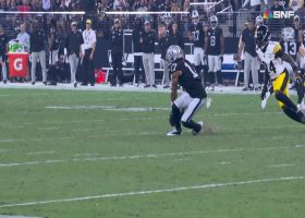 Davante Adams scoops low throw with magnetic hands to move chains