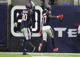 Wacky INT alert! Texans grab pick after pass hits RB's back