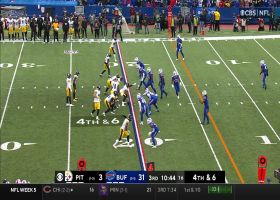 Taron Johnson punches ball out for fourth down stop
