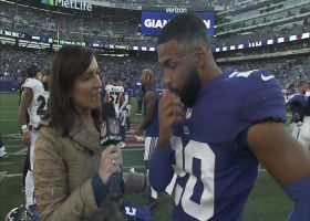 Julian Love talks to Judy Battista about significance of Giants' win over Ravens