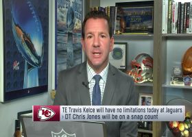 Rapoport: TE Travis Kelce will have no limitations today vs. Jaguars , DT Chris Jones will be on a snap count