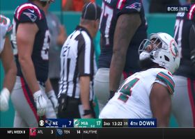 Christian Wilkins boosts his 2023 sack total to 4.5 via Mac Jones takedown