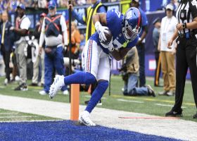 Rookie Wan'Dale Robinson tightrope walks in end zone for first career TD