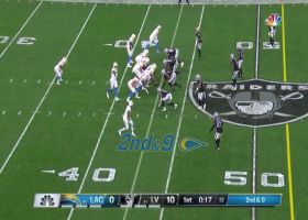Herbert pinpoints Jared Cook near left sideline for 19-yard pickup