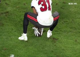 Rakeem Nunez-Roches' smothering hit forces fumble from Darnold