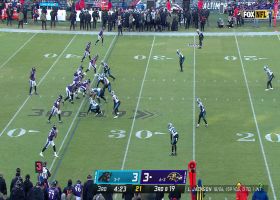 Brian Burns beelines off edge for 7-yard sack vs. Lamar Jackson