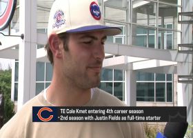 Cole Kmet explains evolution of his game with Justin Fields