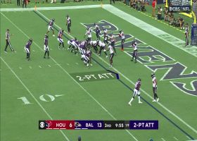 Gus Edwards bangs in 2-point conversion