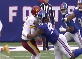 Leonard Williams exhibits tremendous power on hit-stick sack