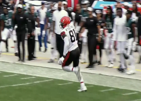 Zaire Mitchell-Paden has open-field ahead on fourth-down conversion