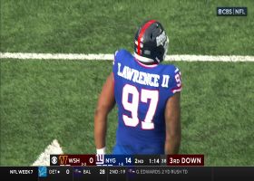 Giants match sacks this season in first half with Lawrence, Thibodeaux sack