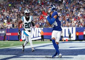 Tyrod Taylor dials up Jalin Hyatt for 33-yard TD launch