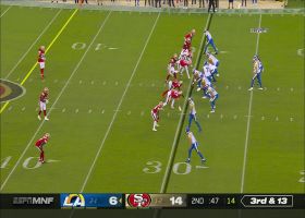 Deeomodore Lenoir's heat-seeking blitz ends in second-straight Niners sack of Matthew Stafford