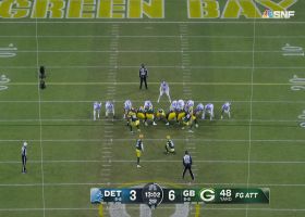 Mason Crosby's third FG of first half extends Packers' lead to 9-3