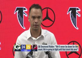 Desmond Ridder: 'We'll never be down for the count, we're going to fight until that clock hits zero'